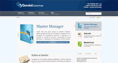 Desktop Screenshot of geminisistemas.com.br
