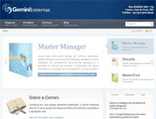 Tablet Screenshot of geminisistemas.com.br